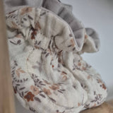 Duo Turban Nœud Floral & Chaussons