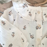 Blouse fleurs chocolat