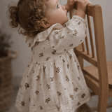 Robe fleurs chocolat