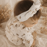 Bandeaux fleurs chocolat