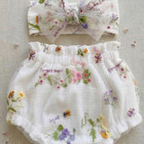 Bloomer tulle brodé & bandeau assorti – enfant – édition limitée en précommande 🤍  – Délais estimés : 7 à 10 jours