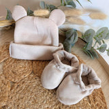 Duo Bonnet & Chaussons Teddy Bear