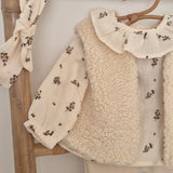 Blouse fleurs chocolat